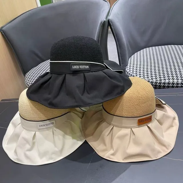 Louis Vuitton Pleated Brim Woven Bucket Hat 2