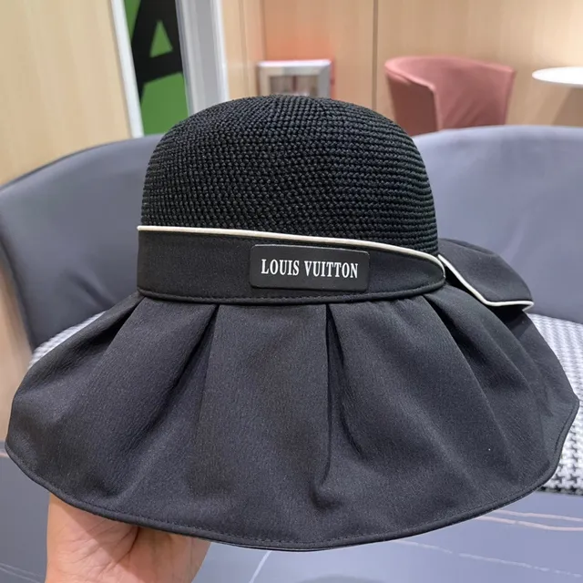 Louis Vuitton Pleated Brim Woven Bucket Hat 6