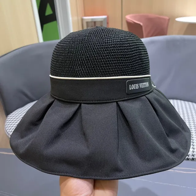 Louis Vuitton Pleated Brim Woven Bucket Hat 7