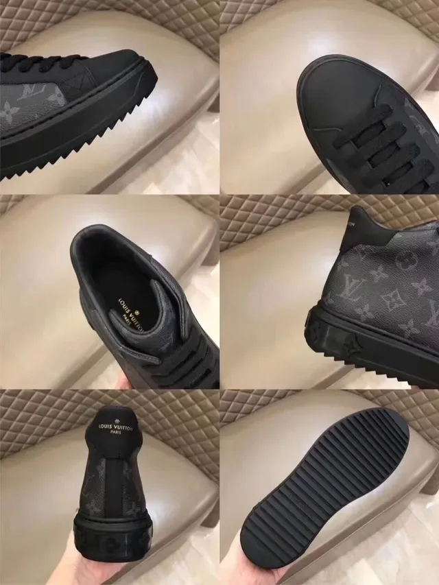Louis Vuitton Run Away Monogram Tonal Black Lifestyle Sneakers 2