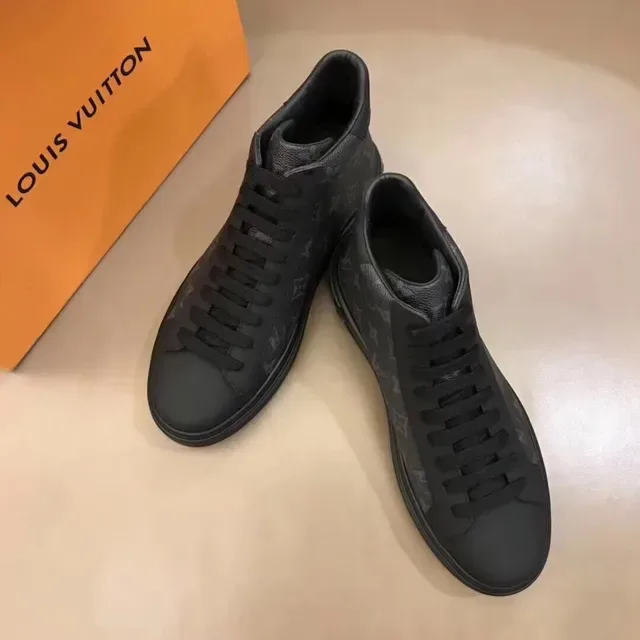 Louis Vuitton Run Away Monogram Tonal Black Lifestyle Sneakers 3