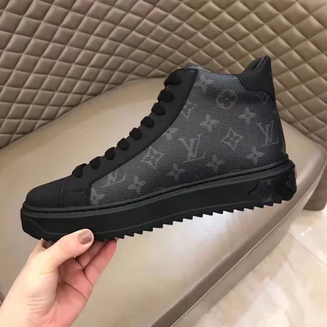 Louis Vuitton Run Away Monogram Tonal Black Lifestyle Sneakers 4