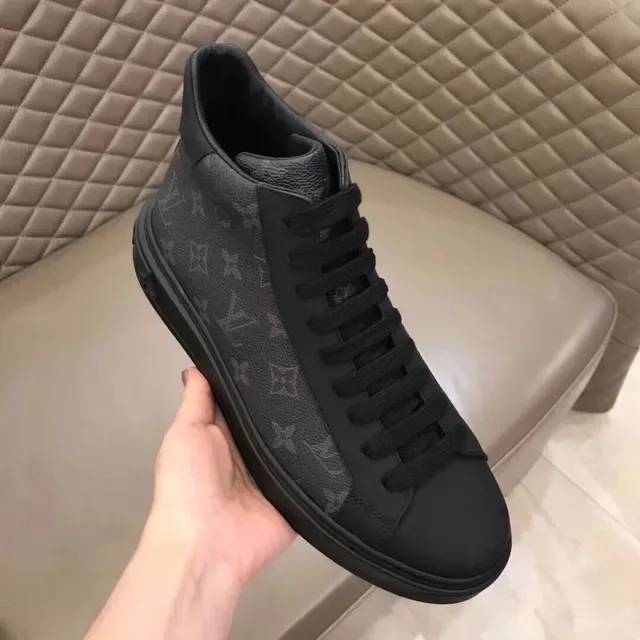 Louis Vuitton Run Away Monogram Tonal Black Lifestyle Sneakers 5