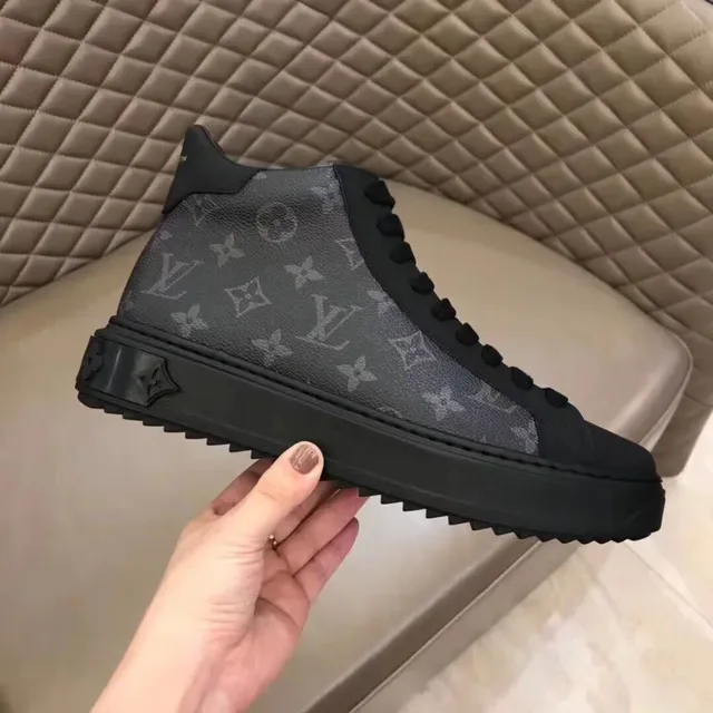 Louis Vuitton Run Away Monogram Tonal Black Lifestyle Sneakers 6
