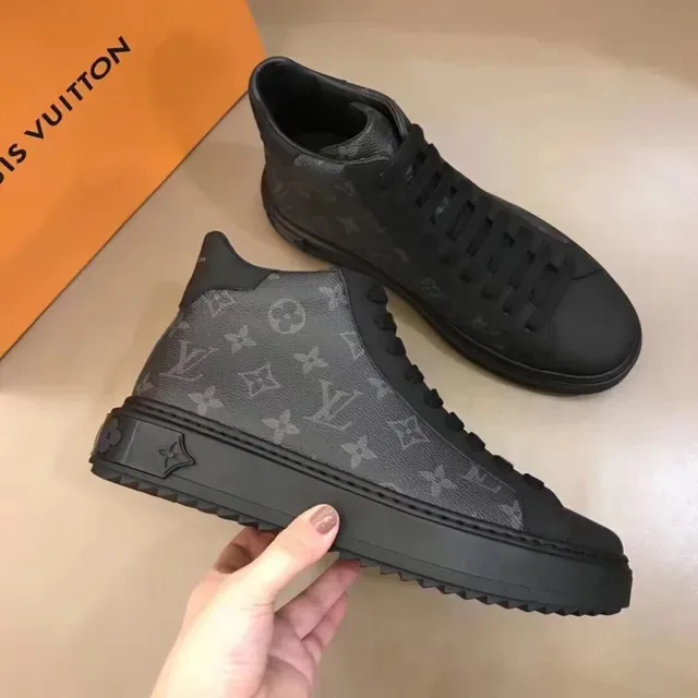 Louis Vuitton Run Away Monogram Tonal Black Lifestyle Sneakers 8