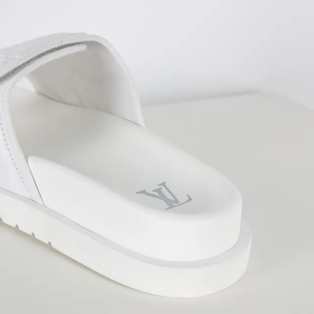 Louis Vuitton Run Away Slide White Slippers 4