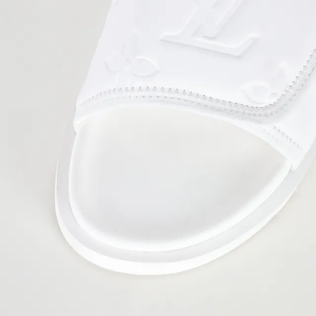 Louis Vuitton Run Away Slide White Slippers 5