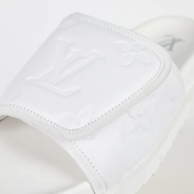 Louis Vuitton Run Away Slide White Slippers 6