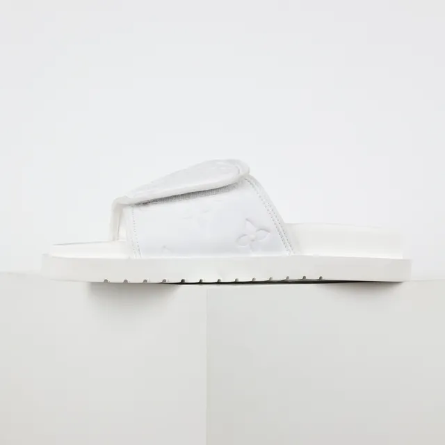 Louis Vuitton Run Away Slide White Slippers 9