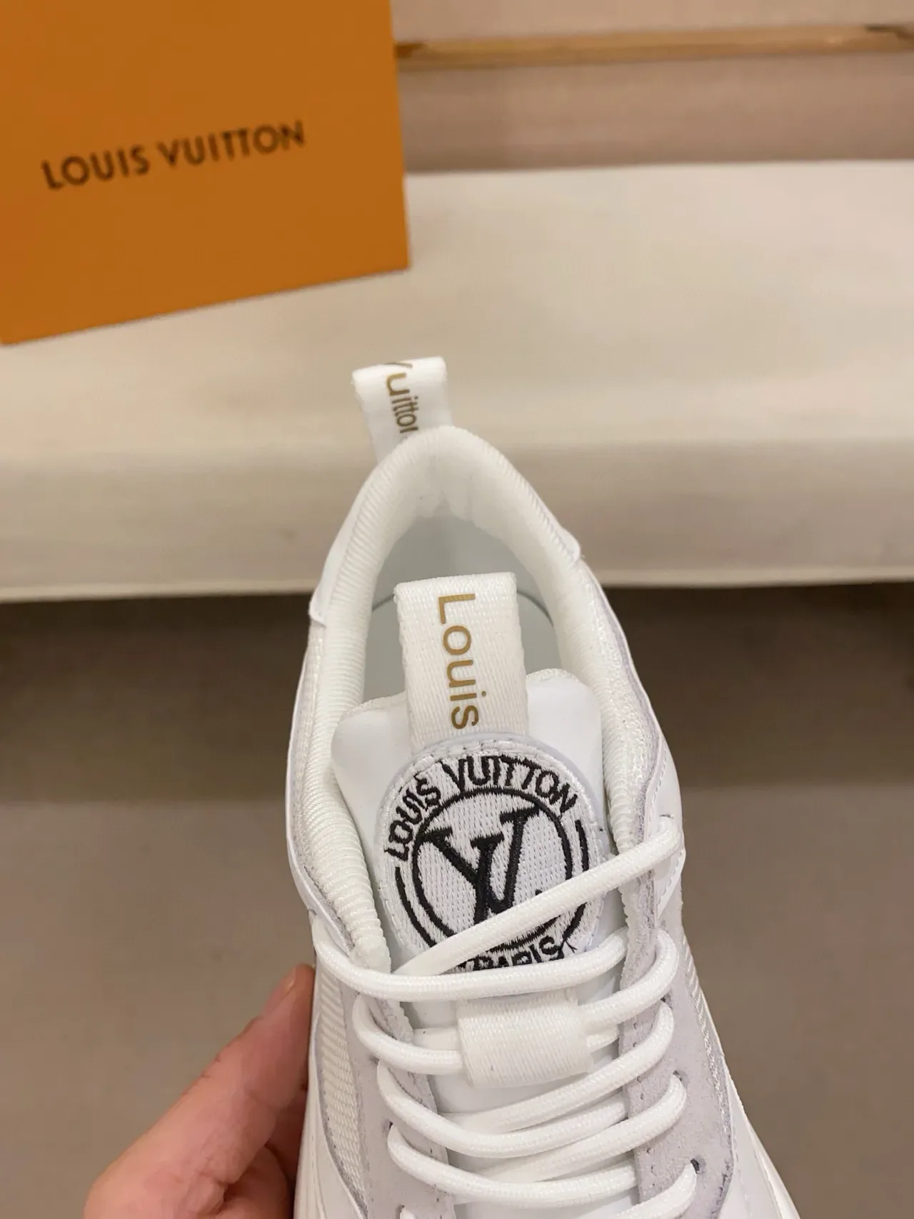 Louis Vuitton Run Away White Monogram Lifestyle Sneakers 7