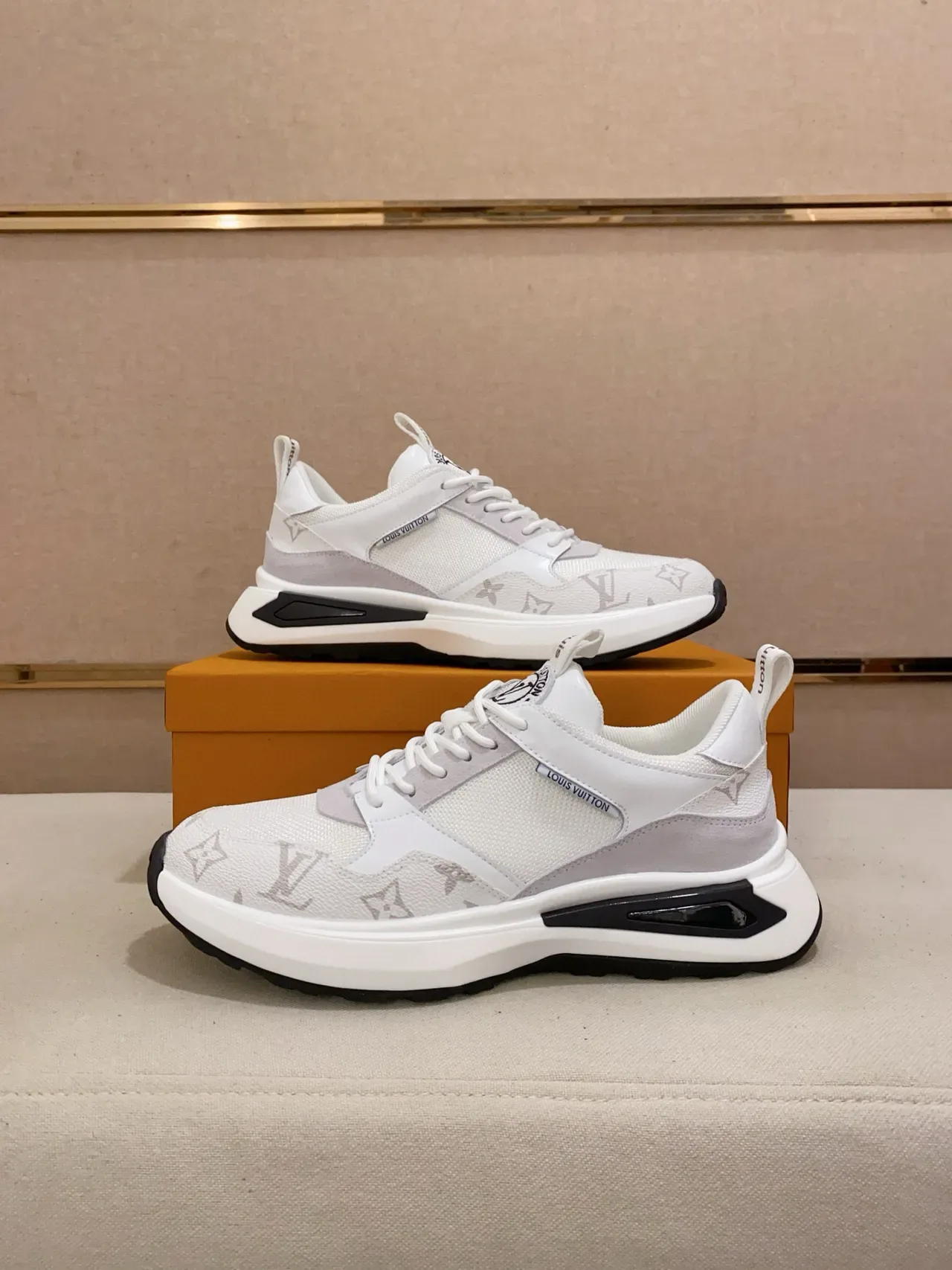 Louis Vuitton Run Away White Monogram Lifestyle Sneakers 8