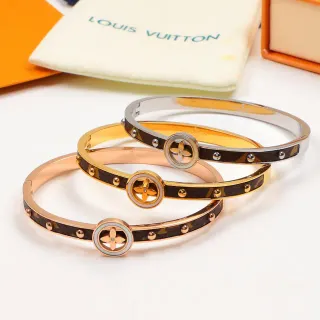 Louis Vuitton Brazalete Remaches Lona Monograma Twist