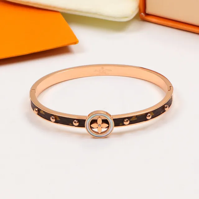 Louis Vuitton Twist Monogram Canvas Rivet Bracelet 2