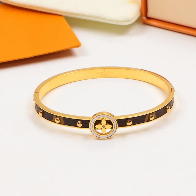 Louis Vuitton Twist Monogram Canvas Rivet Bracelet 3