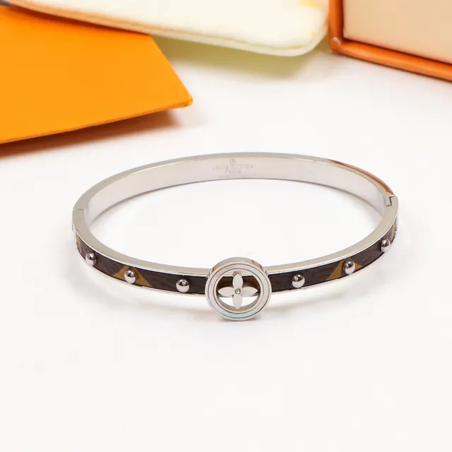 Louis Vuitton Twist Monogram Canvas Rivet Bracelet 6