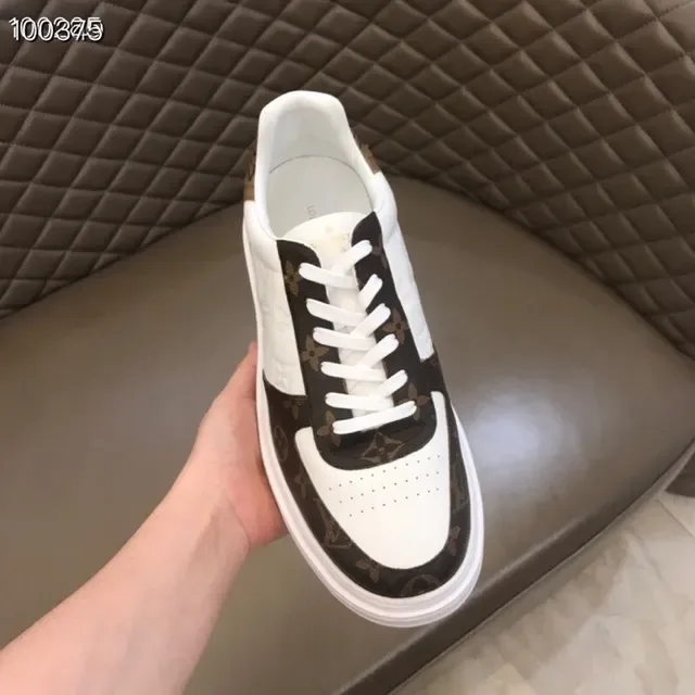 Louis Vuitton White Brown Low-Top Monogram Canvas Lifestyle Sneakers 4