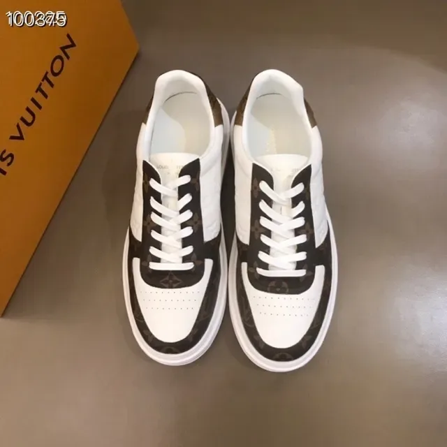 Louis Vuitton White Brown Low-Top Monogram Canvas Lifestyle Sneakers 9