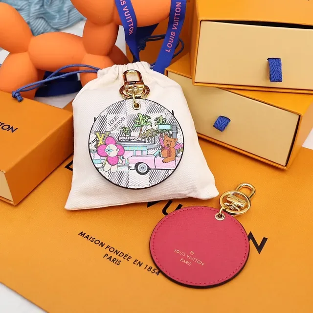 Louis Vuitton White Multicolor Embroidered Circular Charm Drawstring Cotton Pouch Handbag 3
