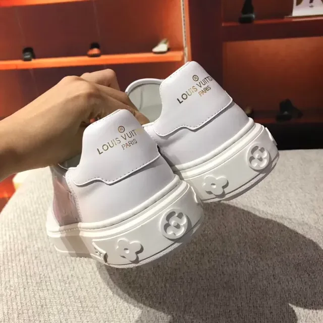 Louis Vuitton White Multicolor Low-Top Iridescent Monogram Panels Lifestyle Sneakers 7