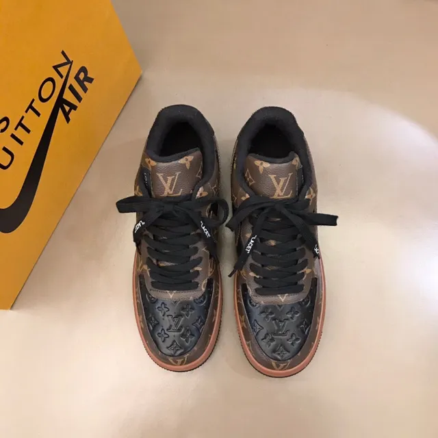 Louis Vuitton x Nike Air Force 1 Monogram Brown Lifestyle Sneakers 9