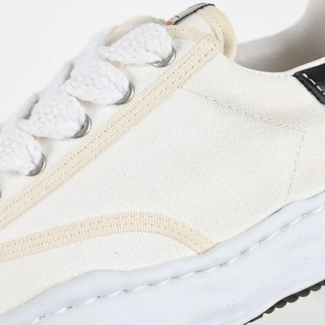 Maison Margiela Beige Black Deconstructed Layered Toe Cap Lifestyle Sneakers 6