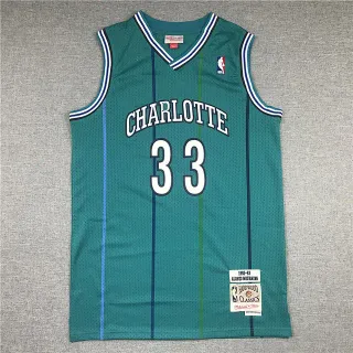 Mitchell & Ness Hardwood Classics Charlotte 33 Alonzo Mourning 1992–93 Throwback Jersey