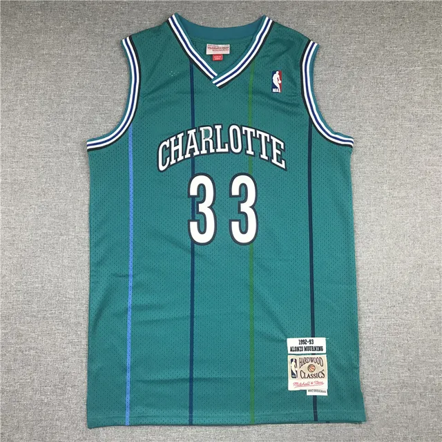 Mitchell & Ness Hardwood Classics Charlotte 33 Alonzo Mourning 1992–93 قميص ثروباك 3