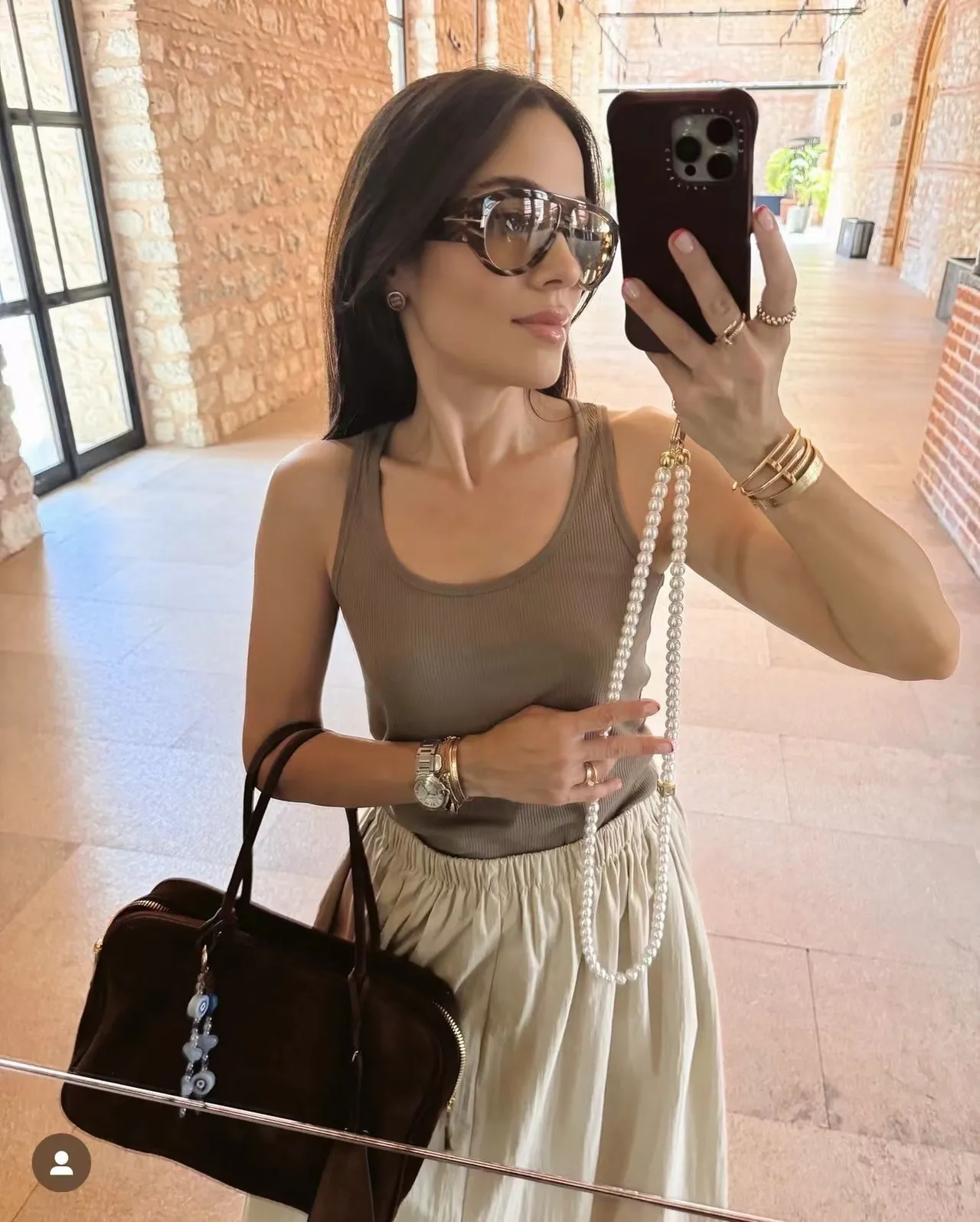 Miu Miu Brown Black Suede Structured Boston Bag 3