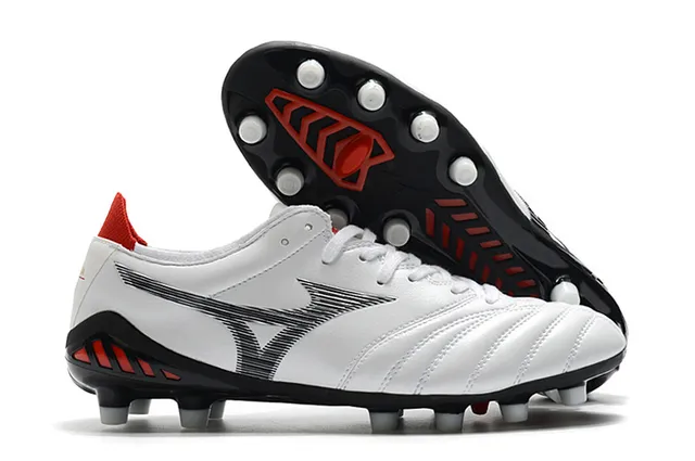 Mizuno Morelia Neo Cyan and Copper Chaussures de Football Terrain Ferme 4
