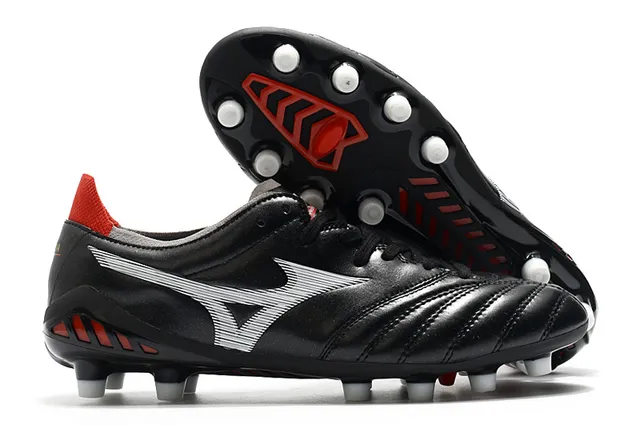 Mizuno Morelia Neo Cyan and Copper Chaussures de Football Terrain Ferme 5