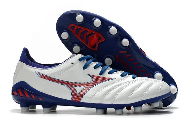 Mizuno Morelia Neo Cyan and Copper Chaussures de Football Terrain Ferme 7