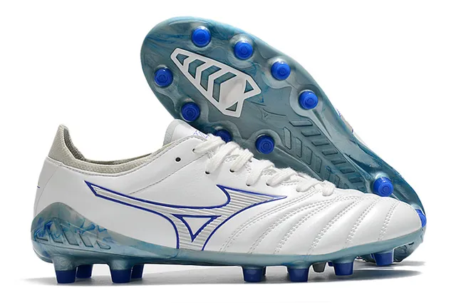 Mizuno Morelia Neo Cyan and Copper Chaussures de Football Terrain Ferme 9