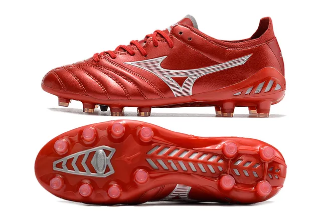 Mizuno Morelia Neo Cyan and Copper Chaussures de Football Terrain Ferme 22