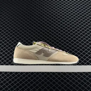 New Balance 237 بيج بني طبقات السويد والنايلون العلوي شكل الجري الرجعي حذاء أسلوب الحياة