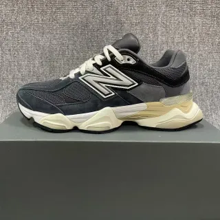 New Balance 9060 Black and Cream Chunky Sneakers