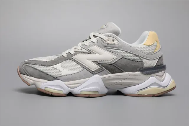 New Balance 9060 رمادي أبيض بيج حذاء رياضي أسلوب حياة 9