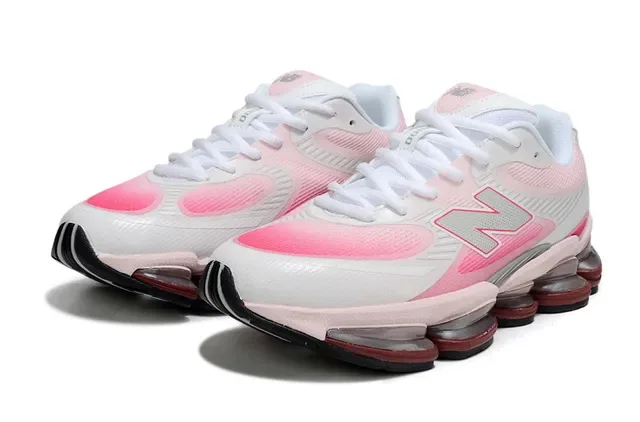 New Balance 9060 Pink and White Lifestyle Sneakers 2