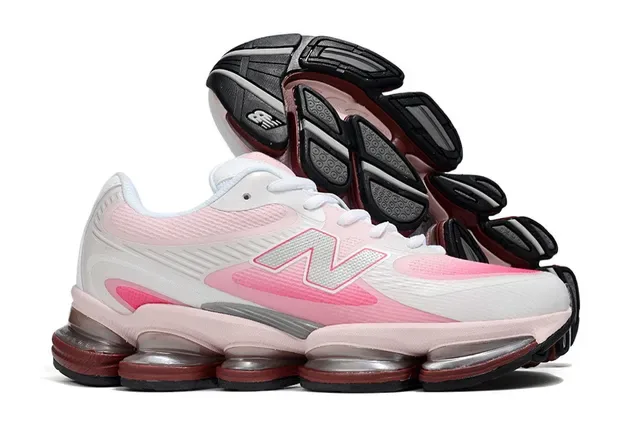 New Balance 9060 Pink and White Lifestyle Sneakers 4