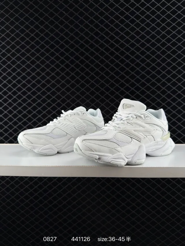 New Balance 9060 白色厚底运动鞋 3