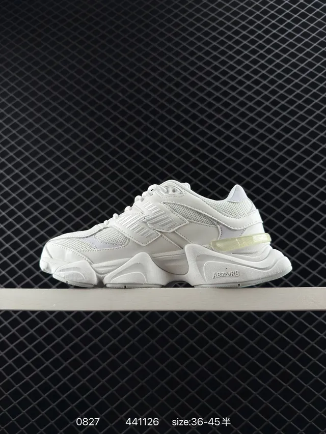 New Balance 9060 白色厚底运动鞋 6