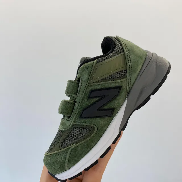New Balance Vert Militaire Blanc Olive Ante et Mesh Haut Lacets Semelle intermédiaire Sneakers lifestyle 12