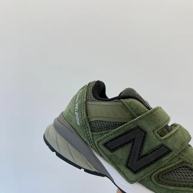 New Balance Vert Militaire Blanc Olive Ante et Mesh Haut Lacets Semelle intermédiaire Sneakers lifestyle 15