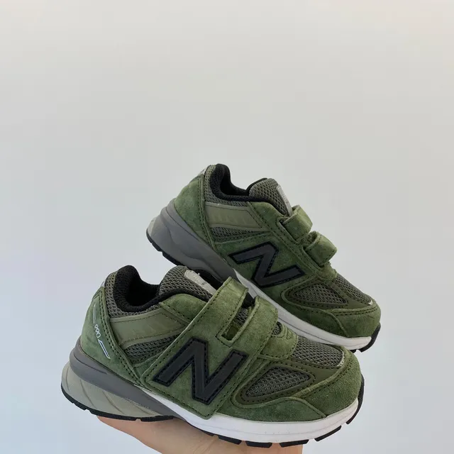 New Balance Vert Militaire Blanc Olive Ante et Mesh Haut Lacets Semelle intermédiaire Sneakers lifestyle 18