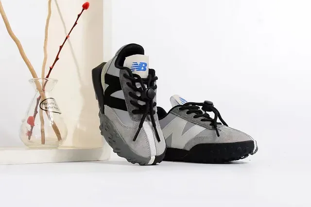 New Balance Chaussures Lifestyle Beige Bleu Rétro Runner Supérieure En Couches 23
