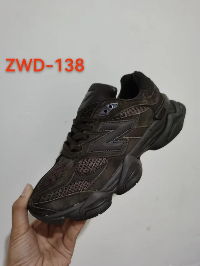 New Balance Semelle marron tige mixte daim et maille sneakers chunky 2