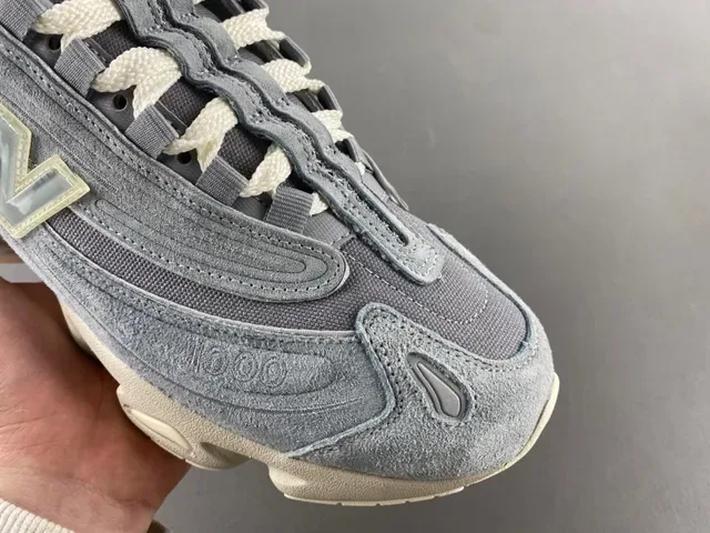 New Balance Tênis Chunky Cinza Bege Sola Media Camurça Malha 2