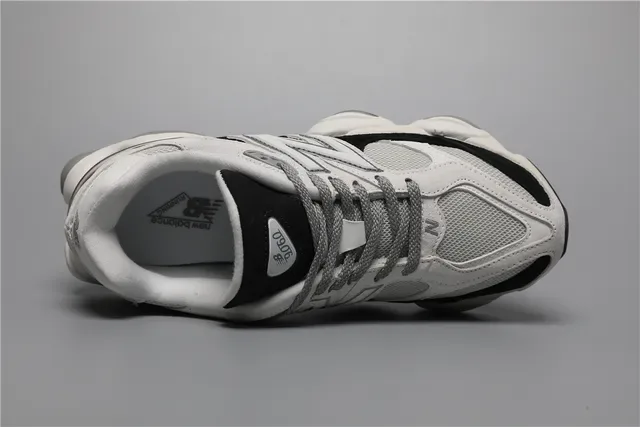 New Balance Gris Noir Semelle Épaisse Asymétrique Maille Et Daim Panneau Chaussures Lifestyle 7