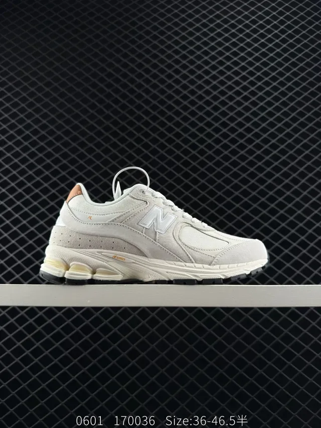 New Balance M2002REC 米色棕色复古跑鞋轮廓 麂皮和网面 生活运动鞋 6