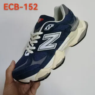 New Balance Navy Beige Suede And Mesh Upper Cream Midsole Chunky Sneakers