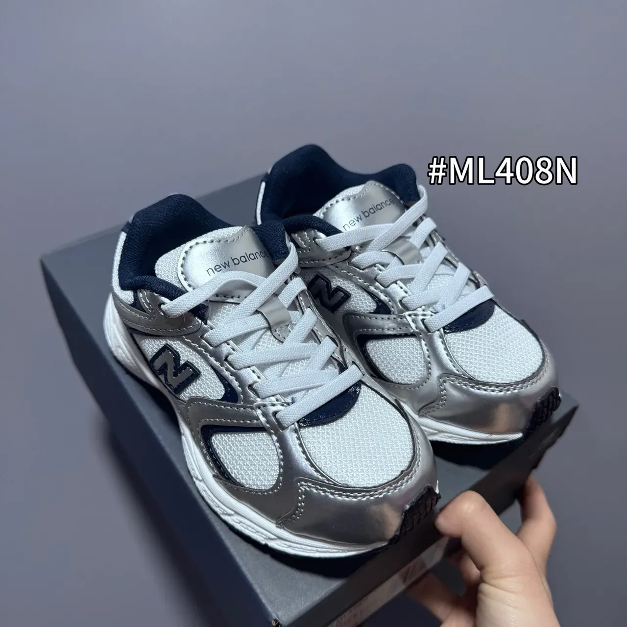 New Balance Argent Marine Maille Et Synthétique Superposition Construction ENCAP Semelle Intermédiaire Sneakers Lifestyle 3